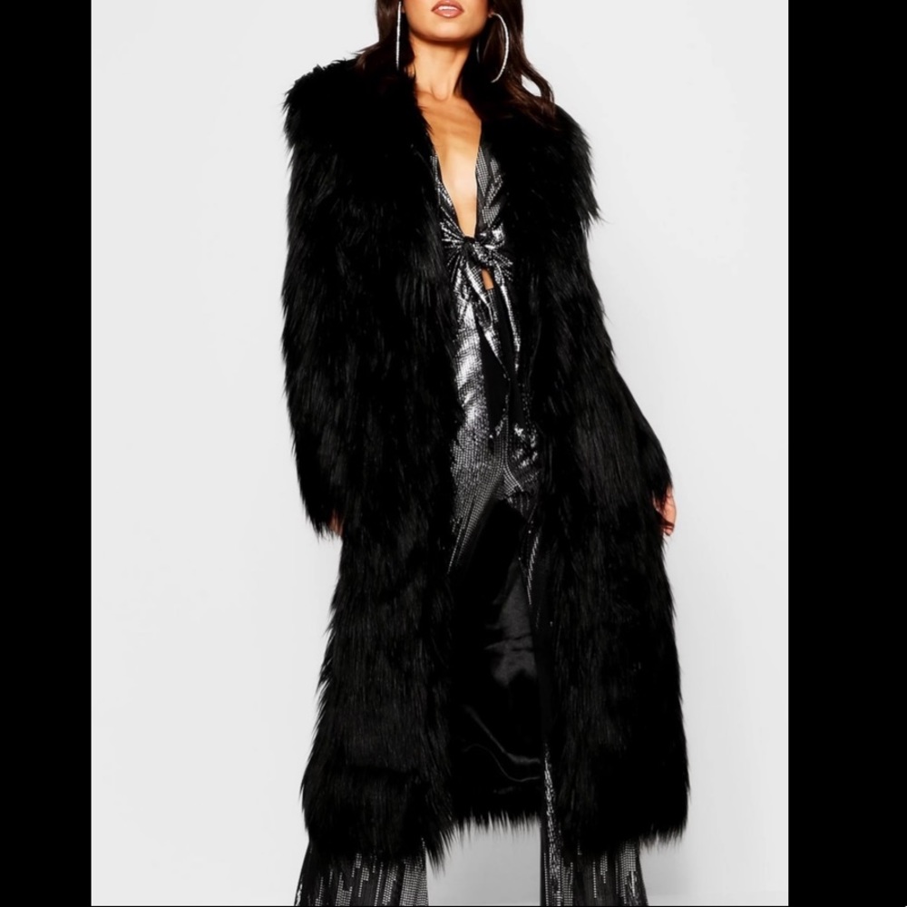 Maxi Shag Faux Fur Coat